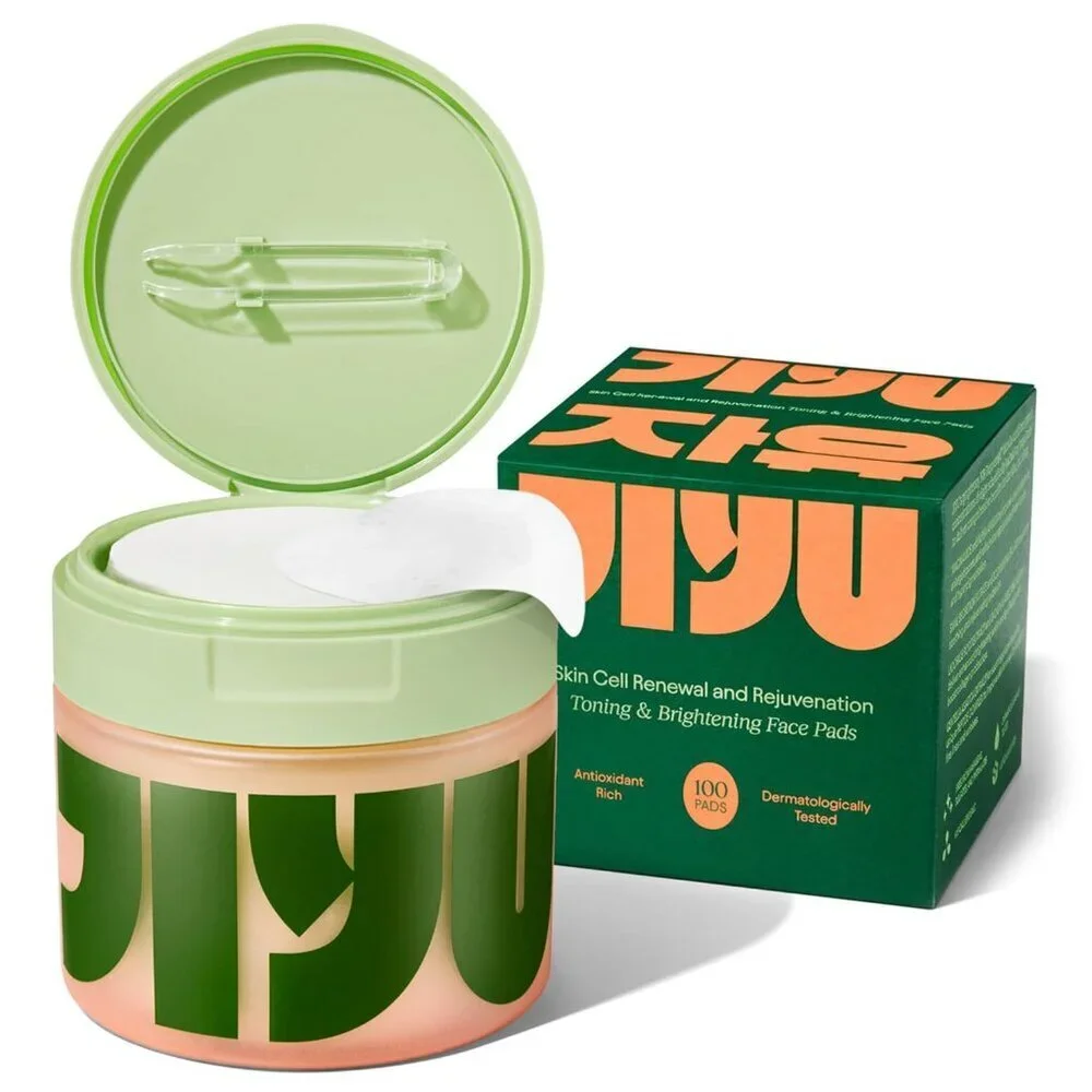 JiYu Toning Polish Pads Dark Spots Wrinkles Dull Skin with Snail Mucin 100 Count
